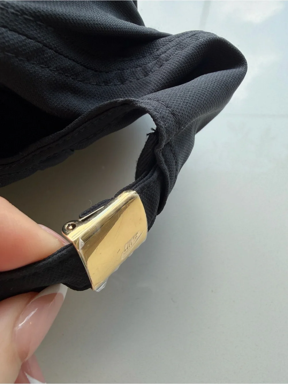 Nike Black Baseball Cap with Gold Logo